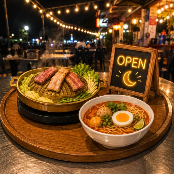 โปรโมทร้านอาหารปิดดึก ร้านอาหารเปิดกลางคืน ใกล้ราชพฤกษ์